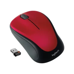 Logitech Wireless Optical Mouse, Red (910-002893)