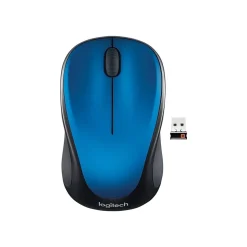 Logitech Wireless Optical Mouse, Steel Blue (910-002901)