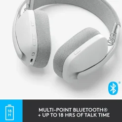 Logitech Zone Vibe 100 Wireless Noise Canceling Bluetooth, Off-White (981-001257)