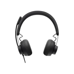 Logitech Zone Wired Noise Canceling Stereo Computer Headset, Over-the-Head, Graphite (981-000876)