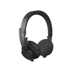 Logitech Zone Wireless Bluetooth Headset For Microsoft Teams Noise Canceling Stereo, Over-the-Head, Black (981000853)