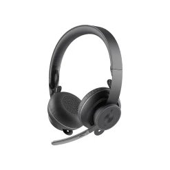Logitech Zone Wireless Plus UC Bluetooth Stereo Mobile Headset, Black (981-000918)