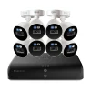 Lorex Fusion 4K 8.0-MP 12-Camera-Capable 2-TB DVR System with 8 Wired Smart Deterrence Cameras, White (D881A82B-8DA8)