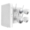 Lorex 2K 4.0-MP 8-Camera-Capable 32-GB NVR System with 4 Outdoor Wi-Fi Battery Security Cameras, White (L4248D-4AA4-E)