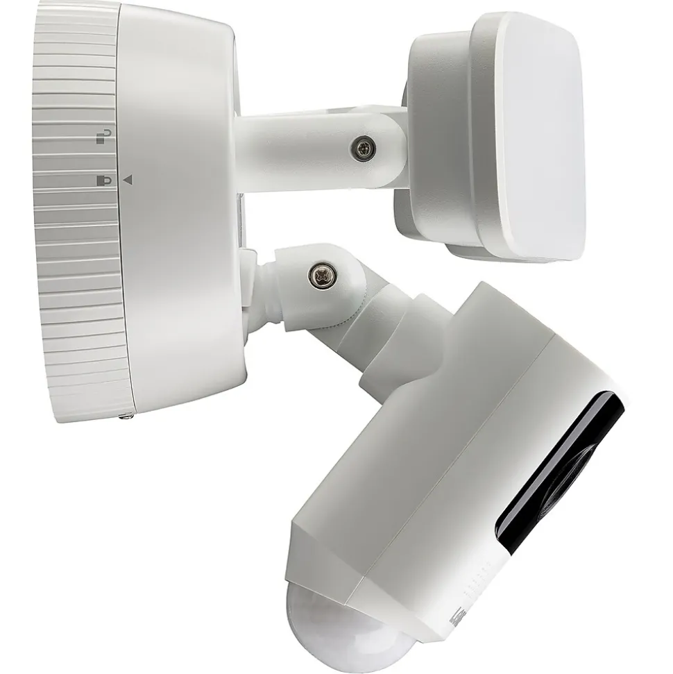 Lorex 2K 4.0-MP Wi-Fi Outdoor Floodlight Security Camera, White (W452ASD-E)