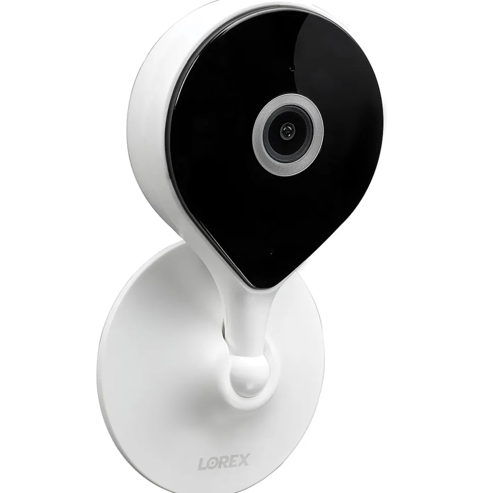 Lorex 2K QHD Indoor Wi-Fi Smart Security Camera with Person Detection, White (W461ASC-E)