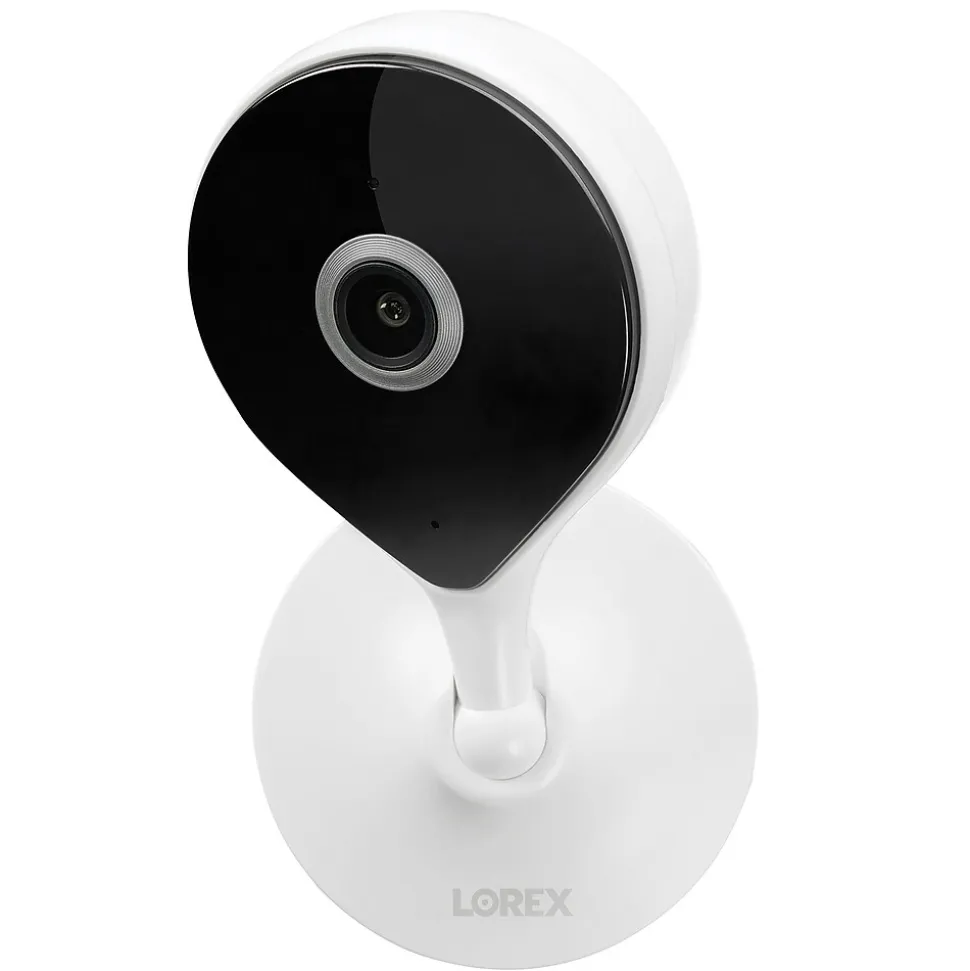 Lorex 2K QHD Indoor Wi-Fi Smart Security Camera with Person Detection, White (W461ASC-E)