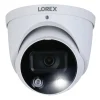 Lorex 4K Ultra HD Indoor/Outdoor Add-on IP Dome Security Camera with Smart Deterrence Plus, White (E893DD-E)