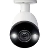 Lorex 4K Ultra HD Indoor/Outdoor Add-on IP Bullet Security Camera with Smart Deterrence, White (E893AB-E)