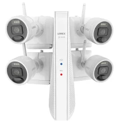 Lorex Outdoor Wireless 2K 4.0-MP 8-Camera Capable 1-TB NVR System with 4 Wi-Fi Battery Security Cameras, White (L42481-4AA4-E)
