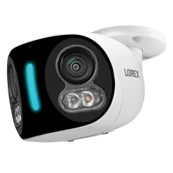 Lorex Wi-Fi 4K Dual-Lens Smart Security Camera with Smart Security Lighting, White (W891UAD-E)