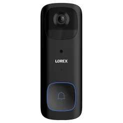 Lorex Wi-Fi 2K Wired/Wireless Smart Video Doorbell, Black (B463AJDB-E)
