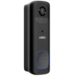 Lorex Wi-Fi 2K Wired/Wireless Smart Video Doorbell, Black (B463AJDB-E)