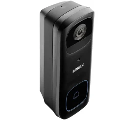 Lorex Wi-Fi 2K Wired/Wireless Smart Video Doorbell, Black (B463AJDB-E)