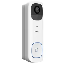 Lorex Wi-Fi 2K Wired/Wireless Smart Video Doorbell, White (B463AJD-E)