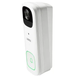 Lorex Wi-Fi 2K Wired/Wireless Smart Video Doorbell, White (B463AJD-E)