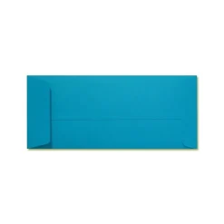 LUX 4 1/8" x 9 1/2" #10 80lbs. Open End Envelopes, Pool Blue, 50/Pack