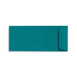 LUX 4 1/8" x 9 1/2" #10 70lbs. Open End Envelopes, Teal Blue, 50/Pack