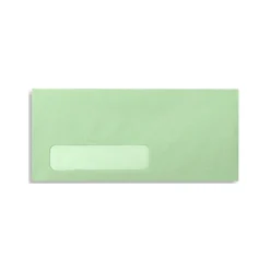 LUX 4 1/8" x 9 1/2" #10 Window Envelopes, Pastel Green, 50/Pack (4058-50)