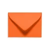 LUX 2 11/16" x 3 11/16" 70lbs. #17 Mini Envelopes W/Glue, Mandarin Orange, 50/Pack