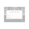 LUX 2 11/16" x 3 11/16" 70lbs. #17 Mini Envelopes W/Glue, Silver Damask, 50/Pack