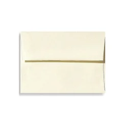 LUX 5 3/4" x 8 3/4" 70lbs. A9 Invitation Envelopes W/Peel & Press, Natural Linen