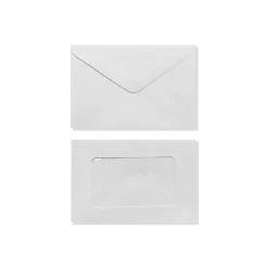 LUX #56 Mini Window Envelope (3 x 4 1/2) 50/Box, White (EN5603-50)