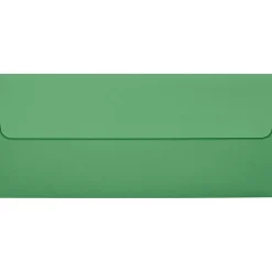LUX #10 Square Flap Envelopes (4 1/8 x 9 1/2) 50/Pack, Holiday Green (LUX-4860-L17-50)