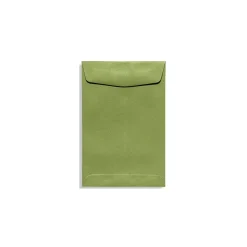 LUX 10" x 13" 70lbs. Commercial Flap Open End Envelopes, Avocado Green, 50/Pack