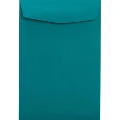 LUX 9" x 12" 70lbs. Open End Envelopes, Teal Blue, 50/Pack