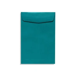 LUX 9" x 12" 70lbs. Open End Envelopes, Teal Blue, 50/Pack