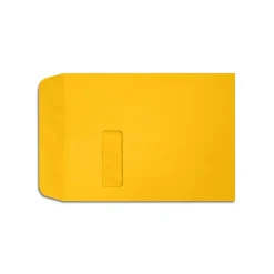 LUX 9" x 12" Open End Window Envelopes, Sunflower Yellow (LUX-1590-12-250)