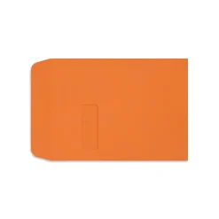 LUX 9" x 12" Open End Window Envelopes, Mandarin Orange (LUX-1590-11-250)