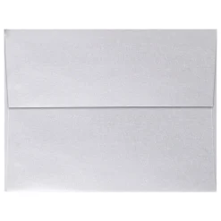 LUX A4 Invitation Envelopes (4 1/4 x 6 1/4) 50/Pack, Silver Metallic (4872-06-50)