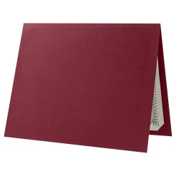 LUX Certificate Holders, 9 1/2" x 11", Burgundy Red Linen, 50/Pack (CHEL185DB10050)