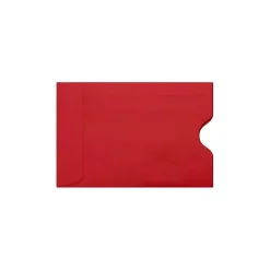 LUX Credit Card Sleeve 2 3/8" x 3 1/2", 50/Pack, Ruby Red (LUX-1801-18-50)