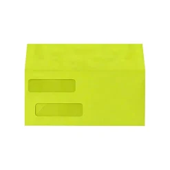 Lux Double Window Invoice Envelopes Wasabi 4 1/8 x 9 1/2 inch uncheck 50/Pack