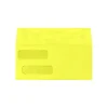 Lux Double Window Invoice Envelopes Citrus 4 1/8 x 9 1/2 inch 50/Pack