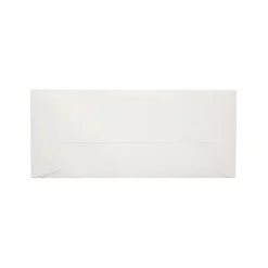 LUX 80lb 4 1/8"x9 1/2" Open End #10 Envelopes W/Peel&Press, White Linen, 250/BX