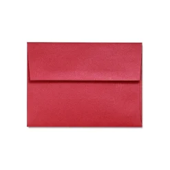 LUX 80lbs. 5 3/4" x 8 3/4" A9 Invitation Envelopes W/Glue, Jupiter Metallic Red Red, 250/BX