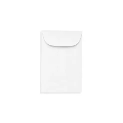 LUX Moistenable Glue #1 Currency Envelopes, 2.25" x 3.5", Bright White, 1000/Box (94623-1000)