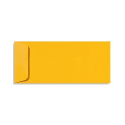 LUX Moistenable Glue #10 Window Envelope, 4 1/2" x 9 1/2", Electric Yellow, 50/Pack (4261-20-50)