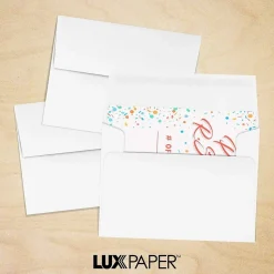 LUX Moistenable Glue A2 Invitation Envelope, 5 3/4