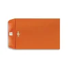 LUX Open End Clasp Envelopes, 9" x 12", Bright Orange, 100/Pack (92938-100)