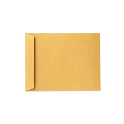 LUX Open End Kraft Moistenable Glue #15 1/2 Catalog Envelope, 12" x 15 1/2", Brown, 50/Pack (93404-50)
