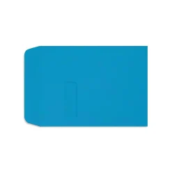 LUX Open End Open End Window Envelope, 9" x 12", Pool Blue, 250/Pack (LUX1590102-250)