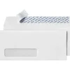 LUX Peel & Seel Self Seal #10 Window Envelope, 4 1/2" x 9 1/2", White, 50/Pack (75761-50)