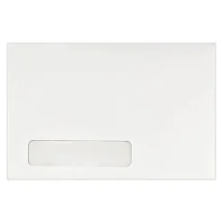 LUX Self Seal Window Envelope, 6" x 9", Bright White, 500/Pack (22646-500)