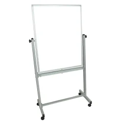 Luxor Double Sided Magnetic Dry-Erase Whiteboard, Aluminum Frame, 30" x 40" (MB3040WW)