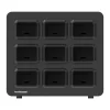 Luxor KwikBoost EdgePower 9-Bay Base Desktop Charging Station, Black (KBEP-BASE9)